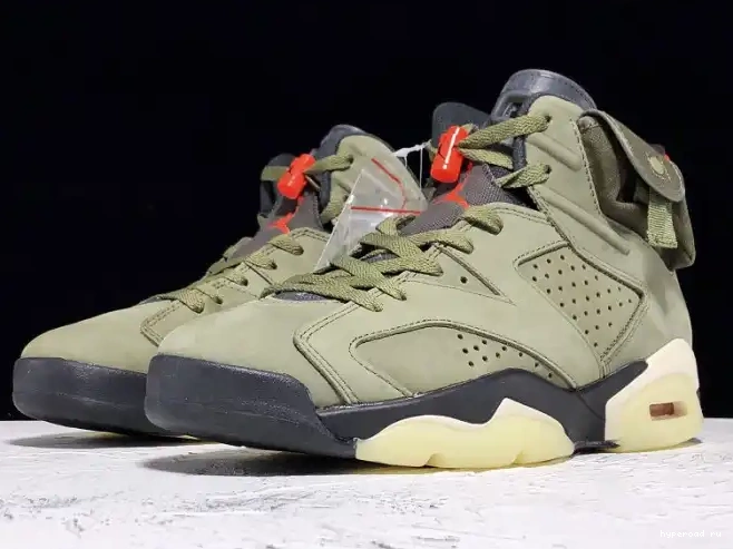 Air 6 Scott Olive x CN1084-200 Medium Travis Jordan 0506